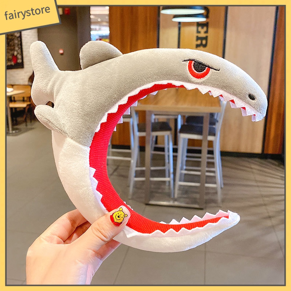 Băng Đô Cài Tóc Hình Cá Mập / Rau Củ Quả Vui Nhộn Cho Nữ