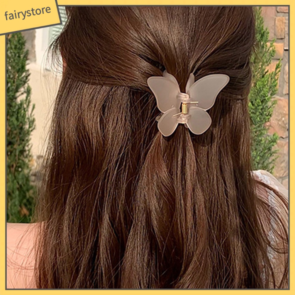 Kẹp Tóc Hình Bướm Bằng PC Chống Trượt Sáng Tạo Cho Nữ