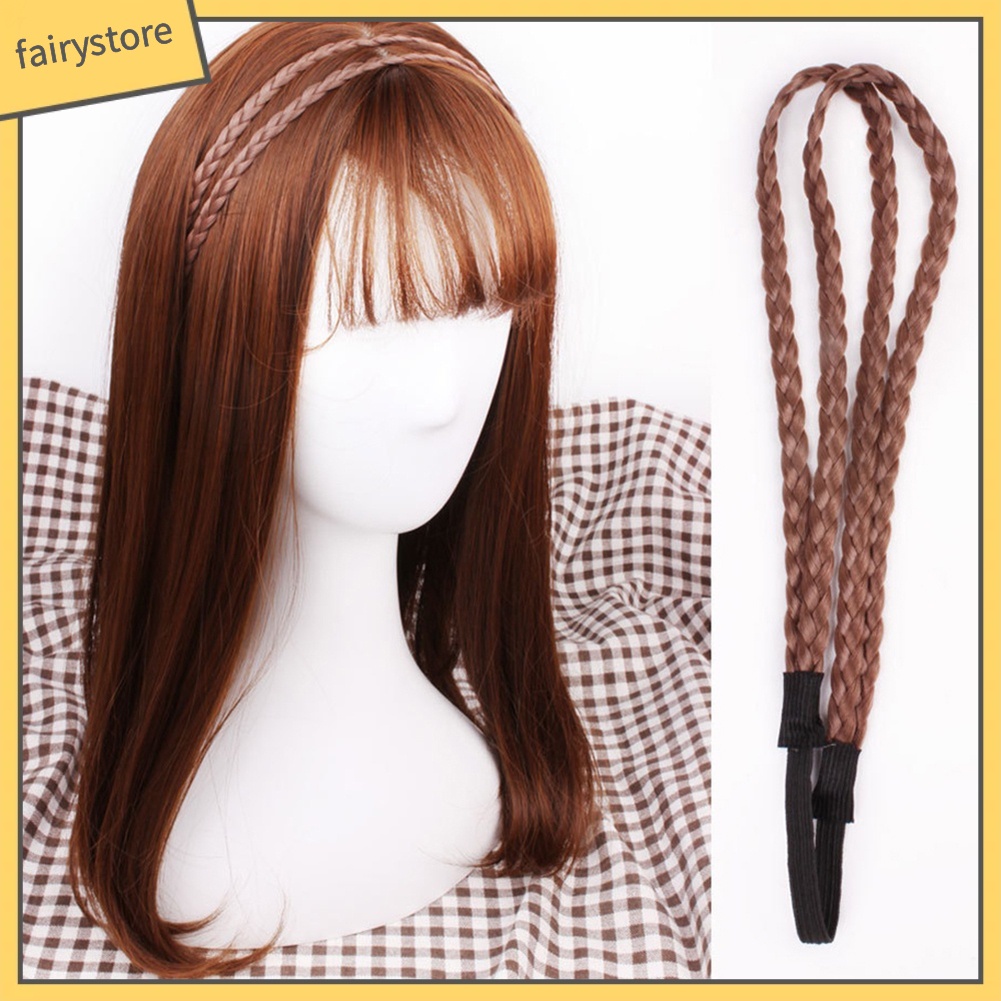 Băng Đô Bện Dây Co Giãn 2 Lớp Thời Trang Cho Nữ