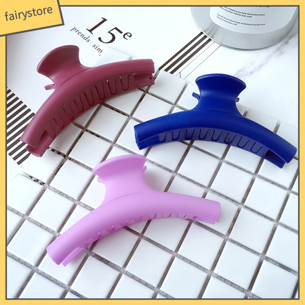 1 Kẹp Tóc Càng Cua Màu Trơn Cỡ Lớn Thời Trang Cho Nữ