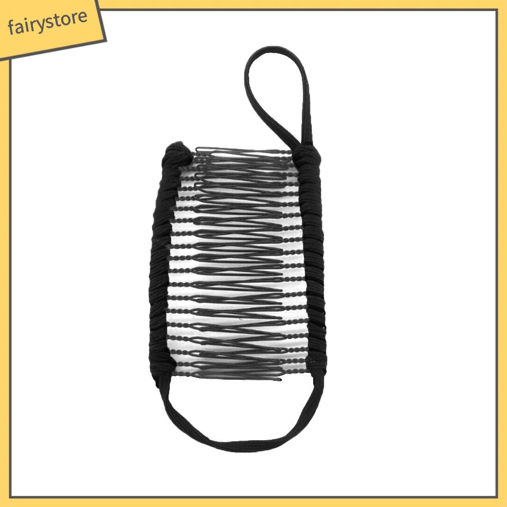 Giá Đỡ Lược Kẹp Tóc Hình Quả Chuối Chống Trượt Có Thể Kéo Dài Cho Nữ