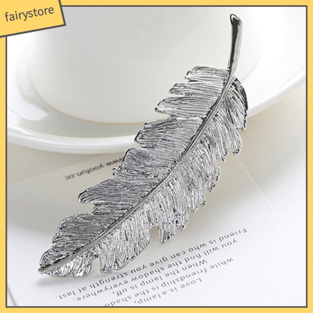 Set 3 Kẹp Tóc Hình Chiếc Lá Phong Cách Vintage