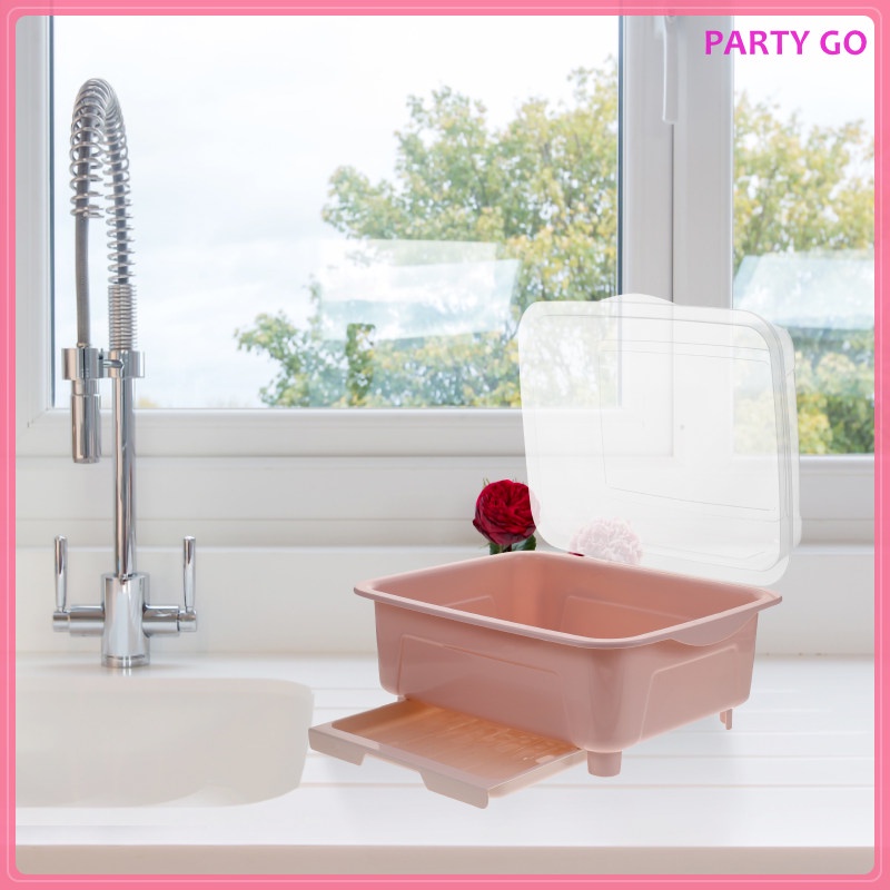 Khay Nhựa Pp 33X26X18CM Để Ráo Nước Chén Dĩa Tiện Dụng