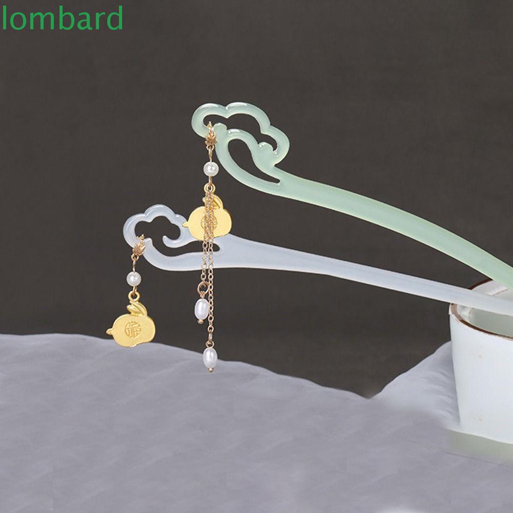 Trâm Cài Tóc Hình Thỏ Phối Tua Rua Phong Cách Trung Hoa Dễ Thương Thời Trang Cho Nữ