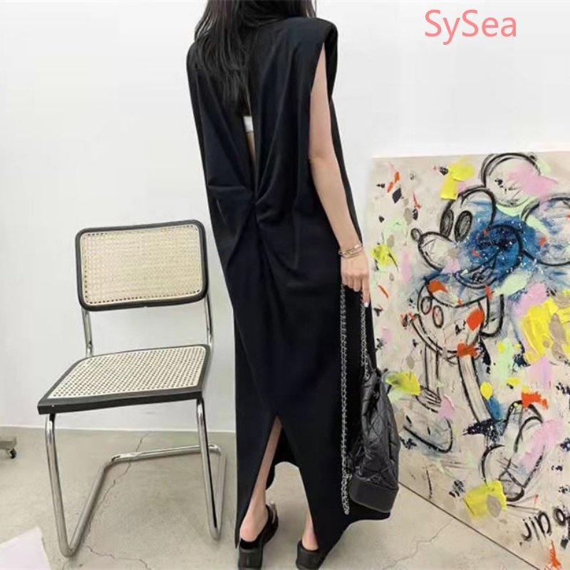 Đầm Không Tay Hở Lưng Dáng Rộng Thời Trang Dành Cho Nữ Plus Size