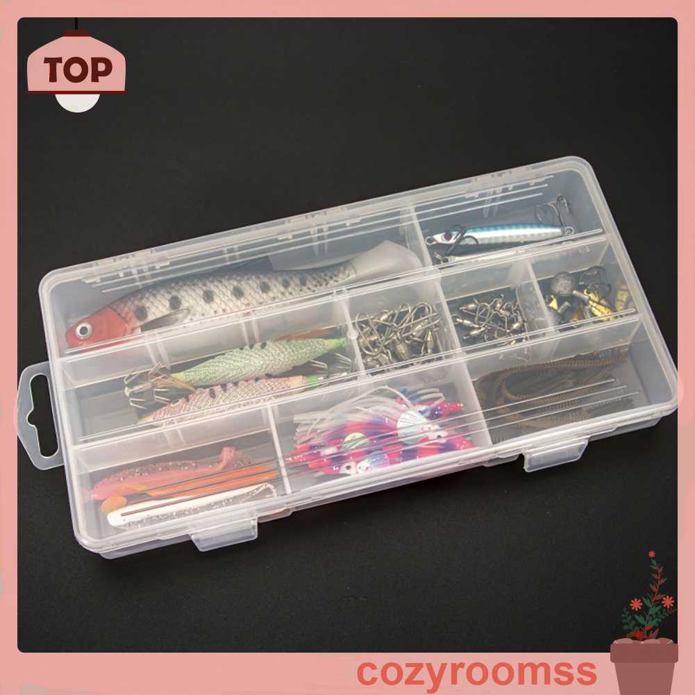Hộp Nhựa 15 Ngăn Đựng Lưỡi Câu Cá Tiện Lợi