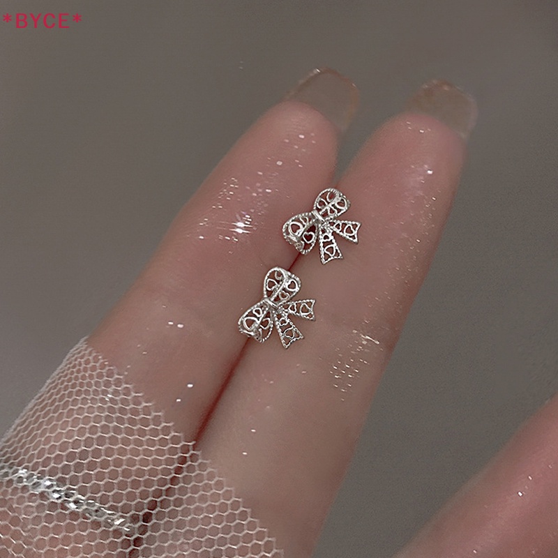 1 Đôi Bông Tai Hình Nơ Ren Rỗng Đơn Giản Dành Cho Nữ Mới