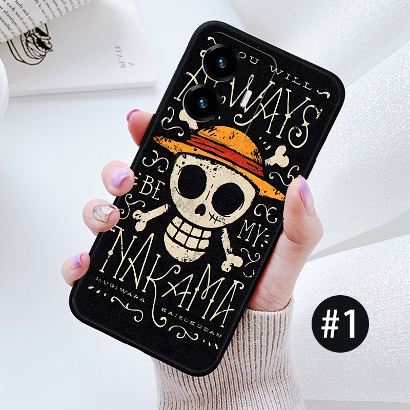 VIVO Y22 Y21 Y20 Y20S Y12S Y12A Y20I Y19 Y16 Y15A Y15S Y12 Y17 Y15 Y11 Y02 Y02S Ốp Điện Thoại Dẻo Họa Tiết One Piece Luffy Cho