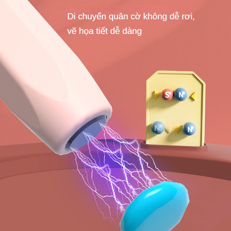 Bảng Vẽ Xếp Hình Nam Châm Nhiều Màu Sắc Vui Nhộn Cho Bé