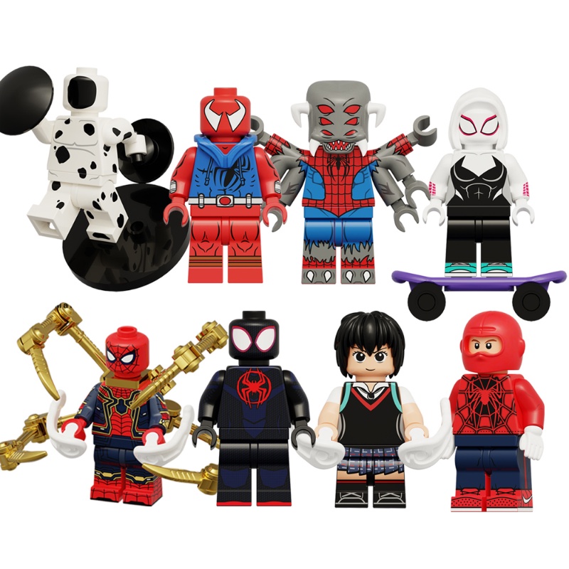Mô Hình Nhân Vật Siêu Anh Hùng Miles Morales Gwen Stacy Spot Spiderman Phiên Bản Nhện Mini Làm Quà Tặng Cho Bé