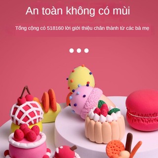 Bộ đồ chơi đất sét pha lê siêu nhẹ nhiều màu dành cho trẻ mẫu giáo