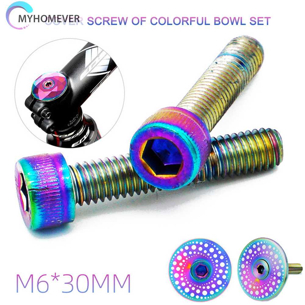Set 2 Nắp Đậy Ốc Vít M6 30mm Chuyên Dụng Dành Cho Phuộc Trước Xe Đạp