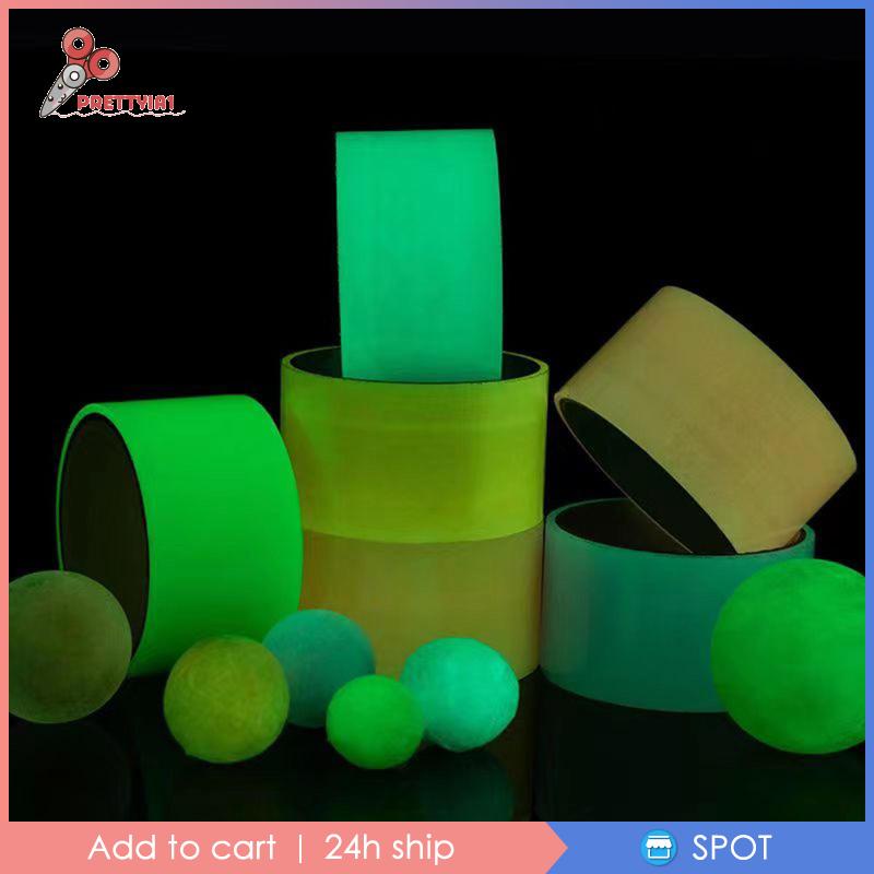 [Prettyia1] 6 Cuộn Băng Dính Bóng Nhiều Màu Sắc Phát Sáng Vui Nhộn