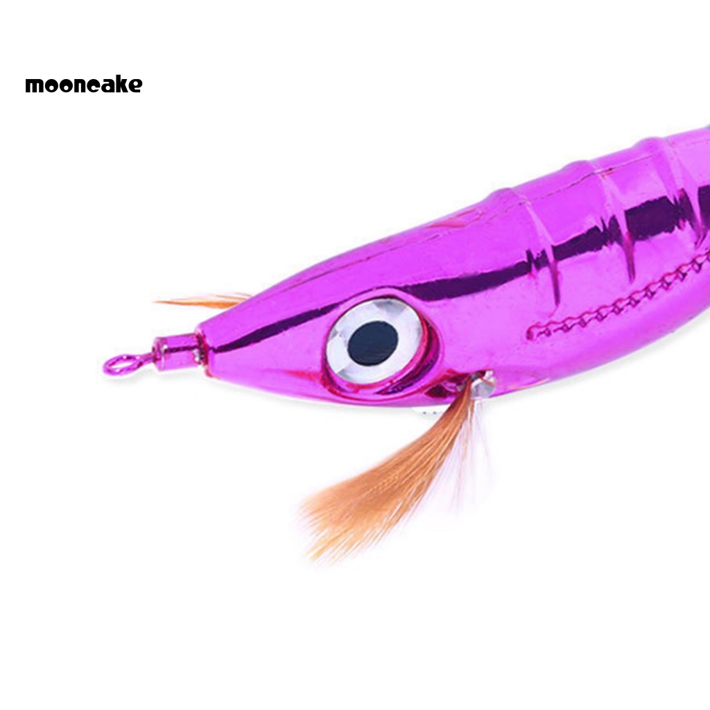 &lt; Mooncake &gt; Mồi Câu Cá Giả Hình Tôm Biển Chống Ăn Mòn Thiết Kế Sống Động