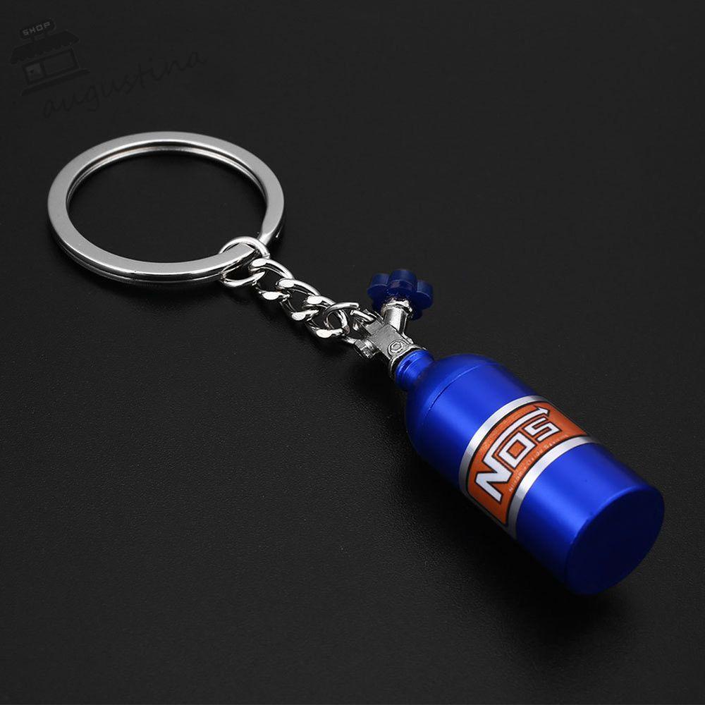 Móc Khóa Kim Loại Hình Chai Nitrogen AUGUSTINA Độc Đáo Thời Trang Cho Nam Và Nữ