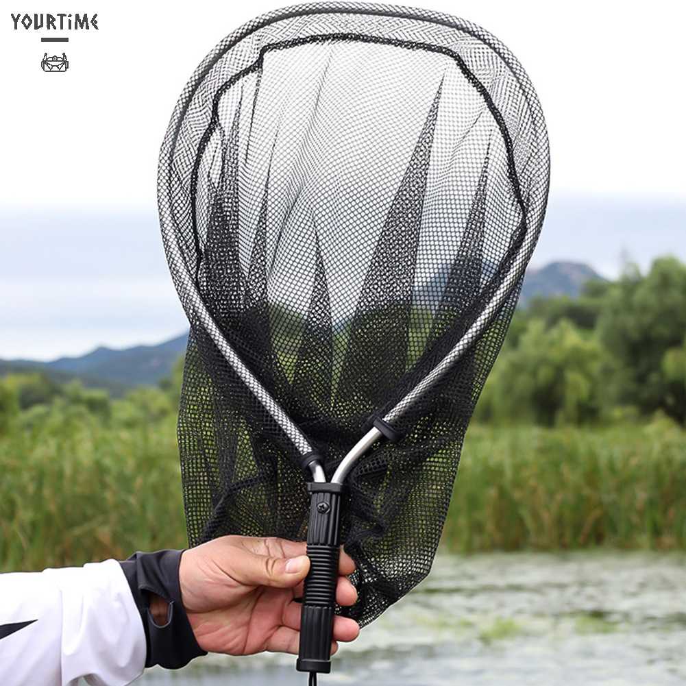 Lưới Bắt Cá 50cm Bằng Hợp Kim Nhôm Có Thể Gập Lại