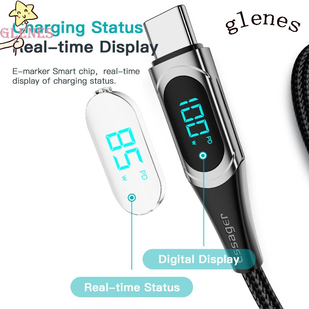 Cáp Sạc / Đồng Bộ Dữ Liệu USB Type C Sang USB C Màn Hình Kỹ Thuật Số Cho Điện Thoại Di Động