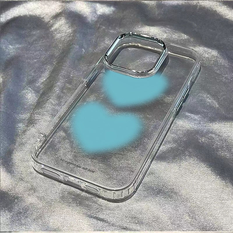 ✅Plus Ốp Điện Thoại Mềm Chống Sốc Họa Tiết Trái Tim Đơn Giản Cho Iphone 8 13 11 14pro 12 7In