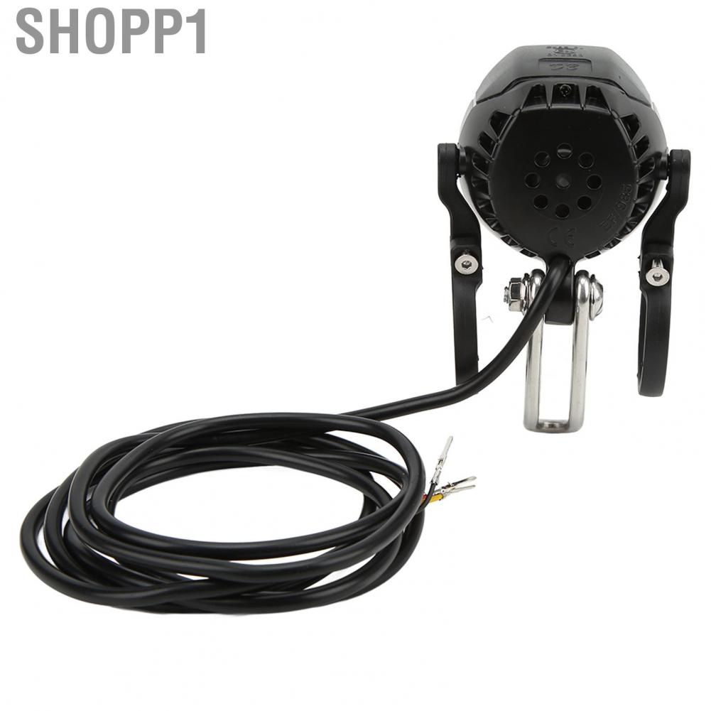 Shopp1 24V 36V 48V Electric Bike Front and Rear Light Set Headlight Tail Speaker Kit with 4  Lamp Beads