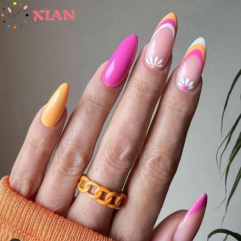 Bộ 24 Móng Tay Giả Che Phủ Toàn Diện Tháo Rời Được