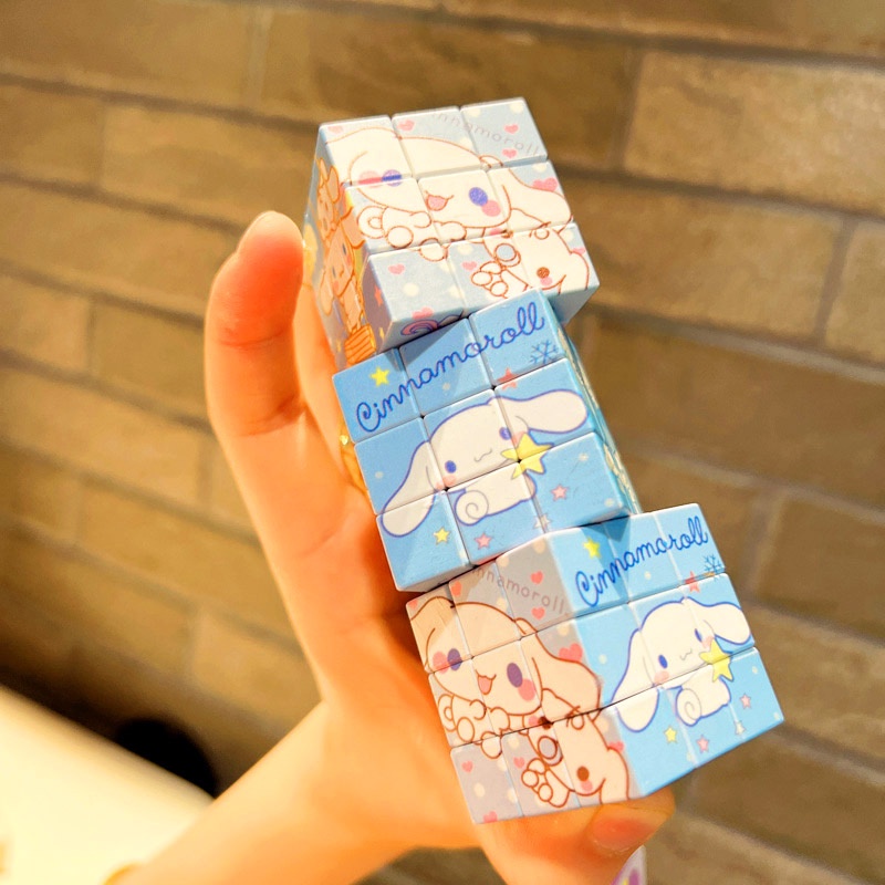 Móc khóa Rubik Hoạt Hình có dây treo xịn xò - ChanBe Store