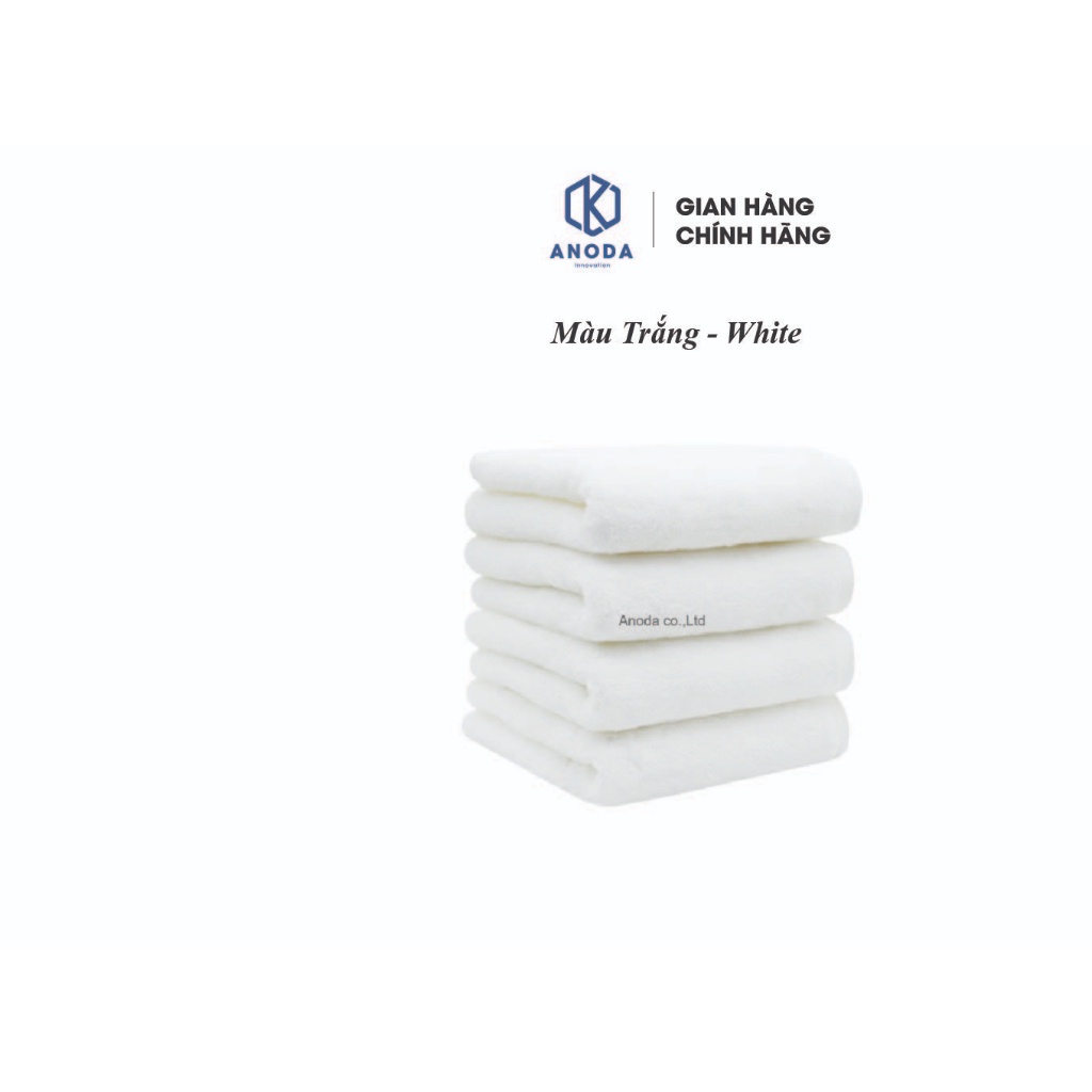 Khăn Tắm Cao Cấp Anoda 200gr - Vua Khăn Dùng Cho Gia Đình Spa Khách Sạn 100% Cotton Thấm Hút Không Ra Màu- 200g