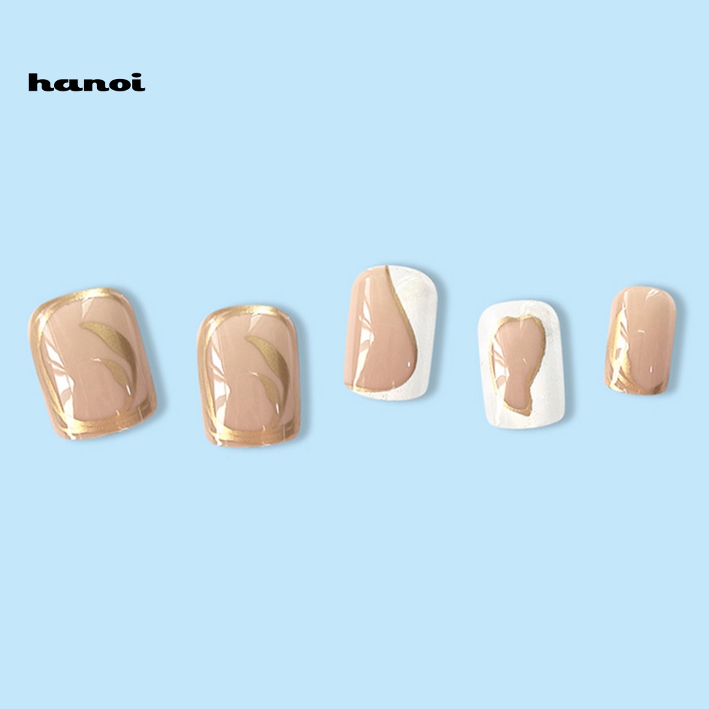 1 Bộ Móng Tay Giả Che Phủ Toàn Diện Không Phai Màu Kèm Keo Dính Trang Trí DIY