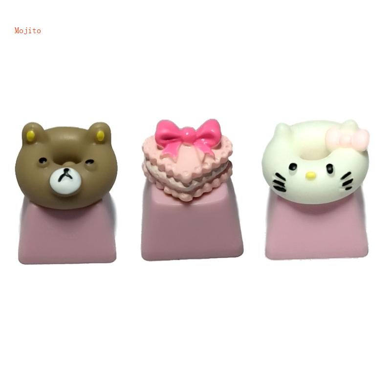 Nắp Đậy Bàn Phím Cơ OEM R4 Bằng PBT In Hình Bánh Kem Xinh Xắn