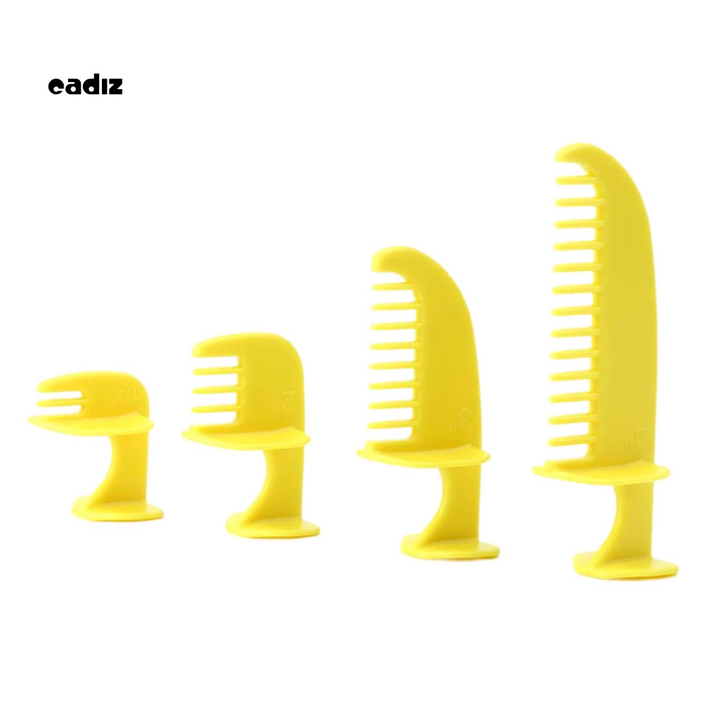 Bộ 4 Dụng Cụ Thước Kẻ Tạo Kiểu Tóc Chuyên Nghiệp Bằng ABS