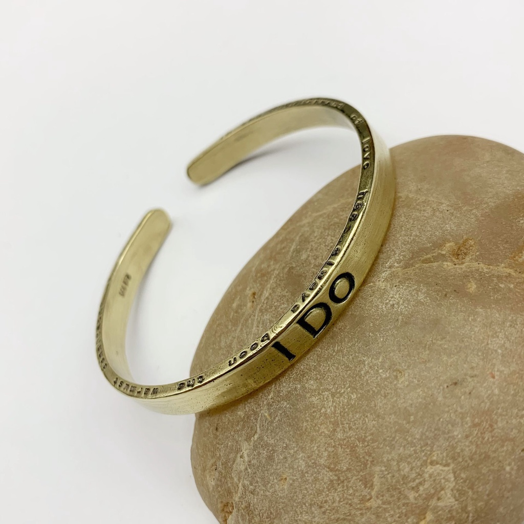 Vòng Đeo Tay Bằng Đồng Nguyên Chất Dạng Mở Đánh Bóng Phong Cách Retro Thời Trang Cửa Hàng Bán Chạy Cho Nữ