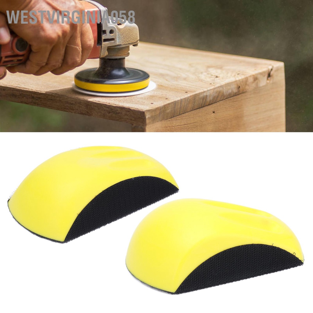Westvirginia058 Chà Nhám Bằng Tay Khối Hình Chuột Xốp Nylon Móc Và Vòng Đánh Bóng Dụng Cụ Chế Biến Gỗ