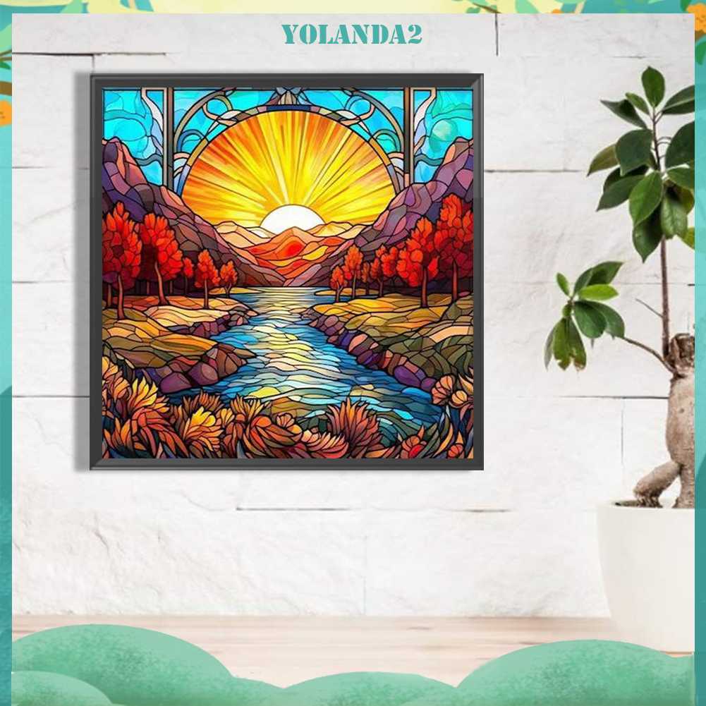 Tranh Đính Đá Kim Cương Toàn Bộ 5D DIY Hình Vẽ Phong Cảnh Trang Trí Nhà Cửa