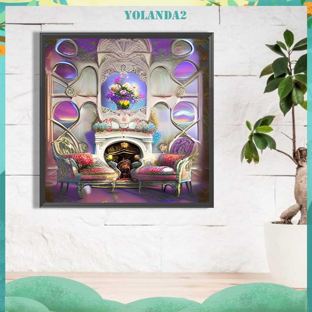 Tranh Đính Đá Kim Cương Toàn Bộ 5D DIY Hình Vẽ Trừu Tượng Trang Trí Nhà Cửa