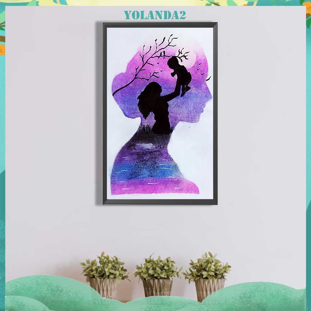 Tranh Đính Đá Kim Cương Toàn Bộ 5D DIY Hình Vẽ Trừu Tượng Trang Trí Nhà Cửa