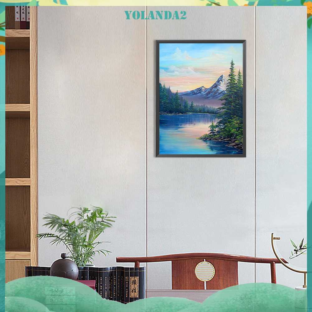 Tranh Đính Đá Kim Cương Toàn Bộ 5D DIY Hình Vẽ Phong Cảnh Trang Trí Nhà Cửa