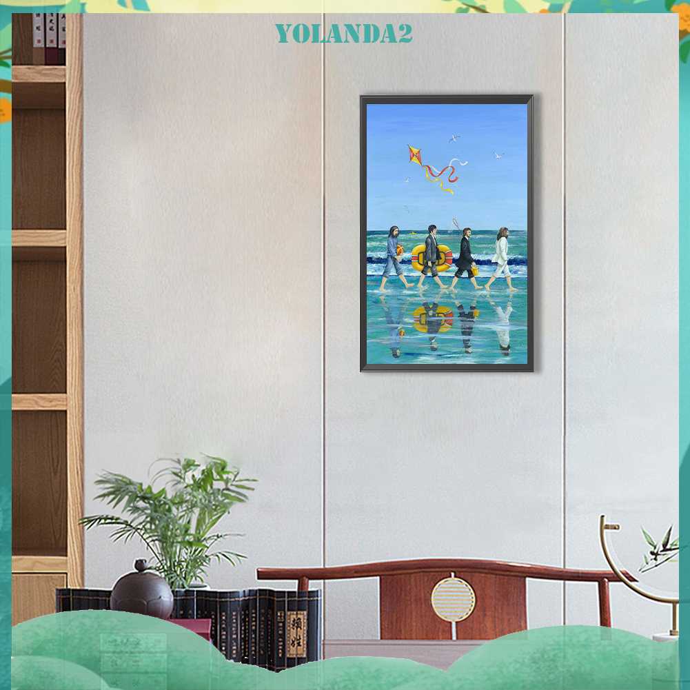 Tranh Đính Đá Kim Cương Toàn Bộ 5D DIY Hình Vẽ Con Đường Abbey