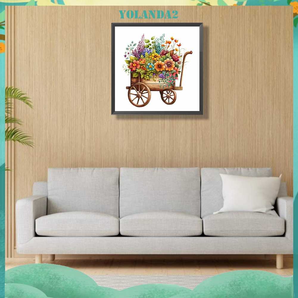 Tranh Đính Đá Kim Cương Toàn Bộ 5D DIY Hình Vẽ Phương Tiện Giao Thông