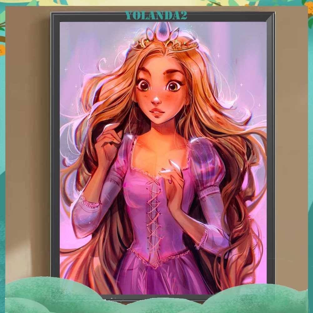 Tranh Đính Đá Kim Cương Toàn Bộ 5D DIY Hình Búp Bê