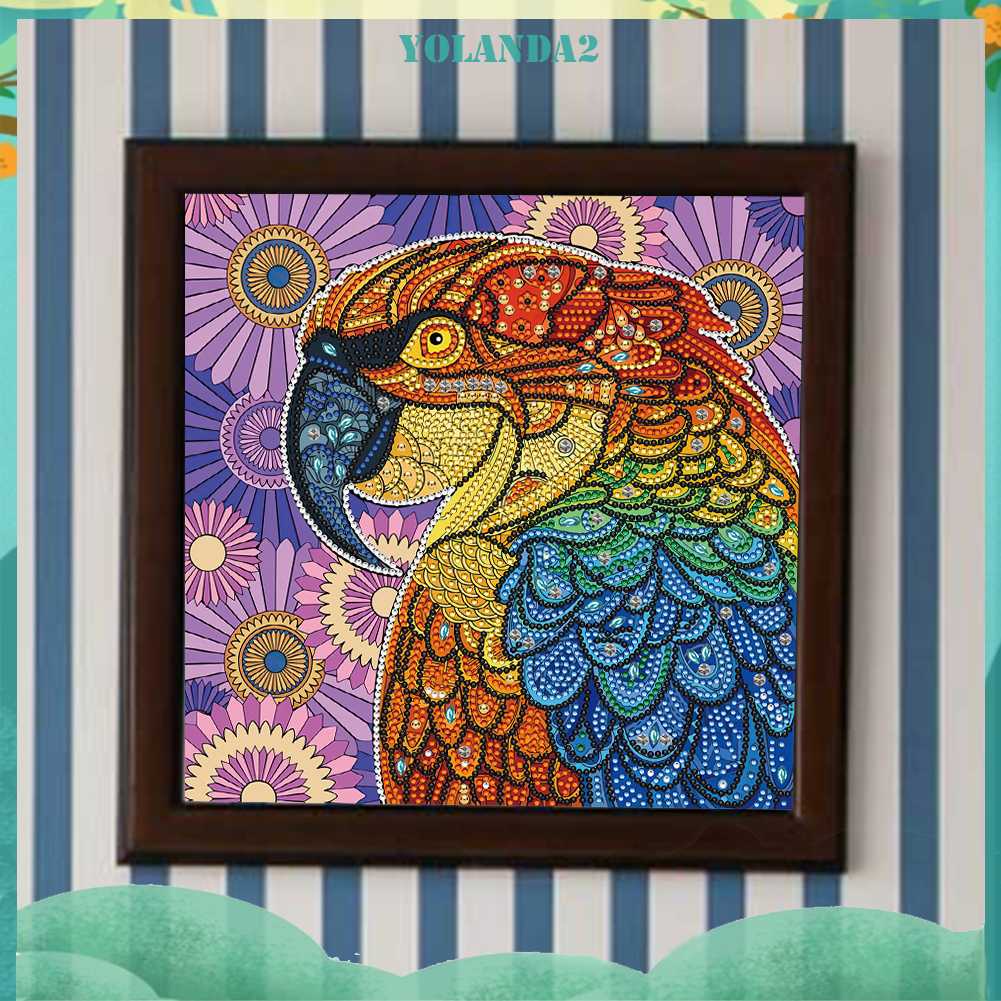 Bộ Tranh Đính Đá 5D Họa Tiết Động Vật Độc Đáo DIY Dùng Trang Trí Nhà Cửa