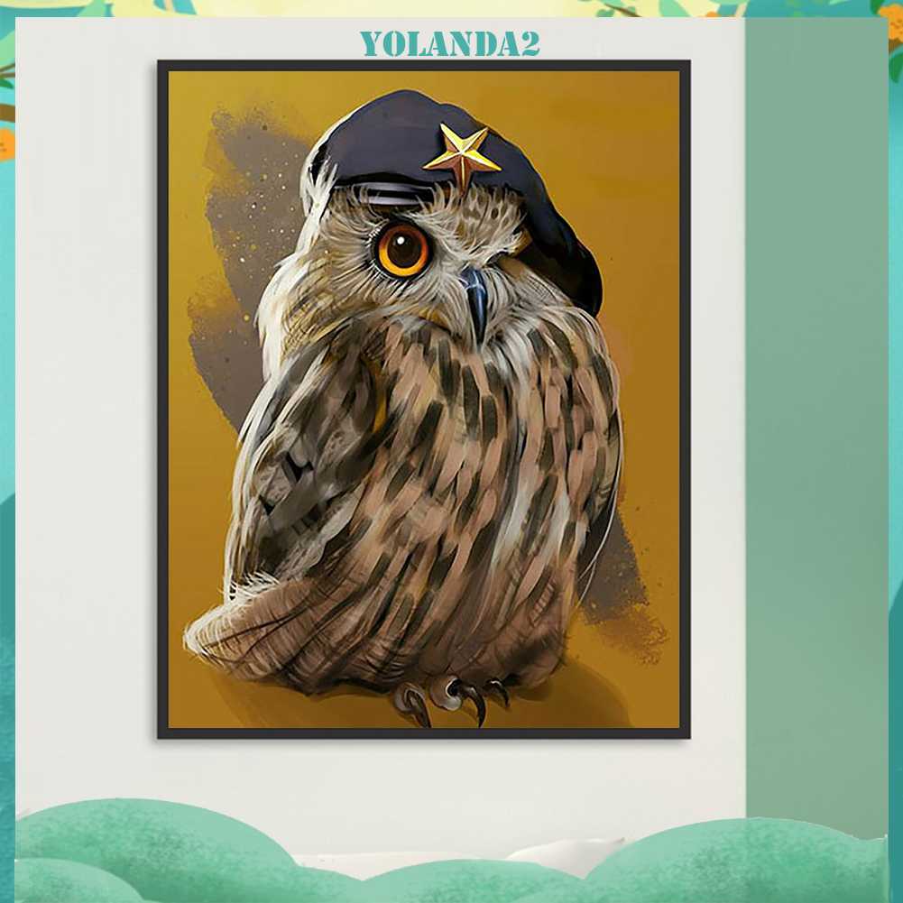 Tranh Đính Đá Kim Cương Toàn Bộ 5D DIY Hình Vẽ Con Cú