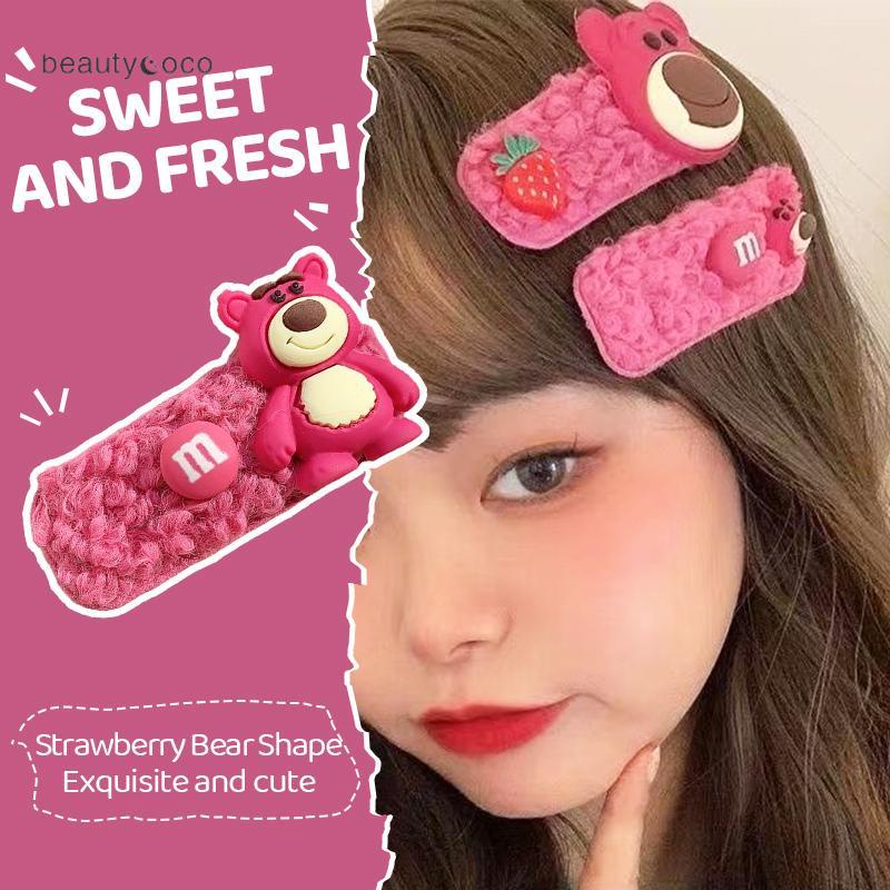 Beautycoco🍊Kẹp Tóc Lông Cừu Giả Kiểu Hoạt Hình Đáng Yêu