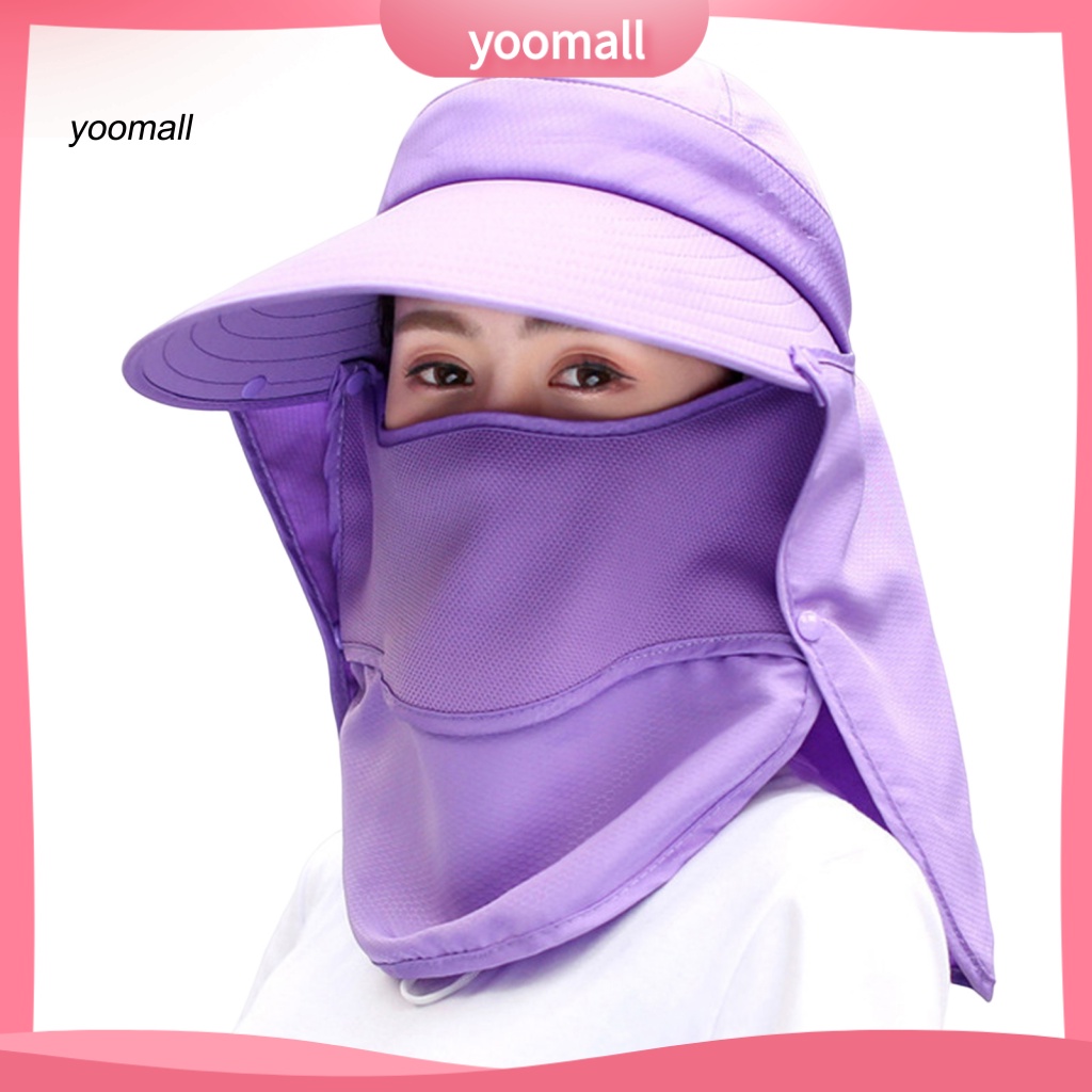 Mũ Chống Nắng Vành Rộng Xoay 360 Độ Màu Trơn Thời Trang Mùa Hè Cho Nữ