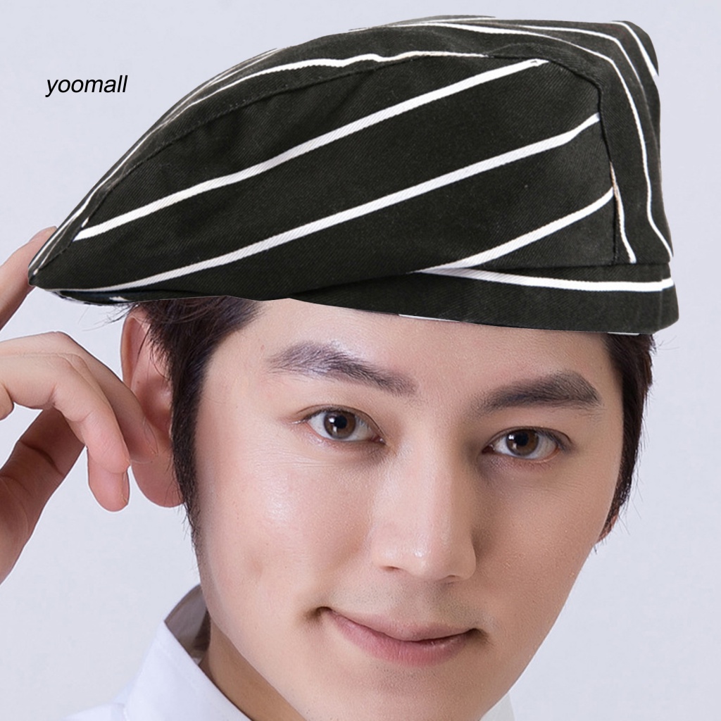 Yo / Mũ Đầu Bếp Họa Tiết Kẻ Sọc In Chilli Thoáng Khí Cho Khách Sạn Nhà Hàng