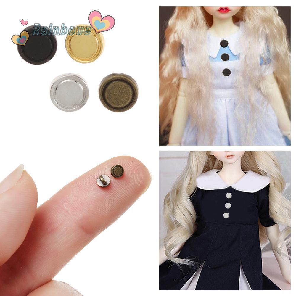 50 Nút Tròn Cầu Vồng 4 Màu Tự Khâu Thắt Lưng