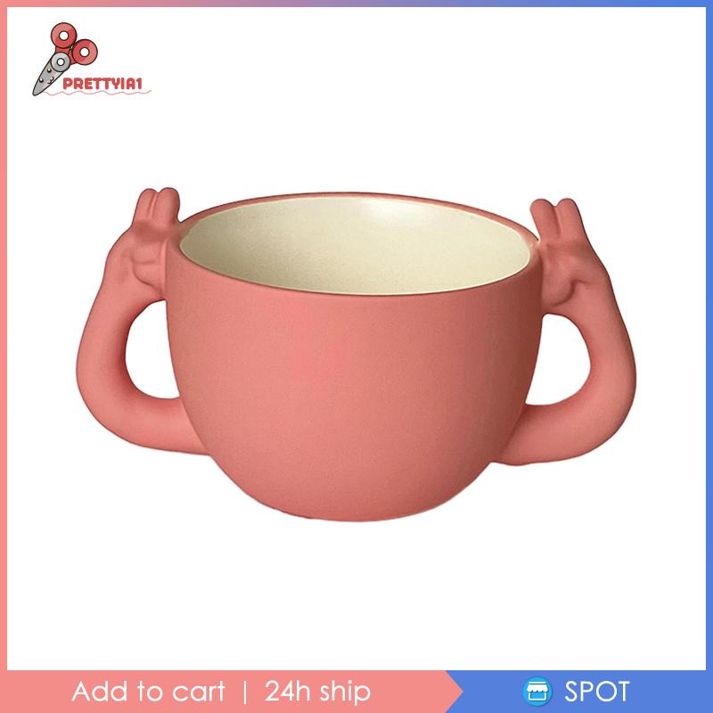 1 Cốc Sứ Uống Nước / Trà Sữa / Cà Phê Thiết Kế Độc Đáo Tiện Dụng Cho Gia Đình