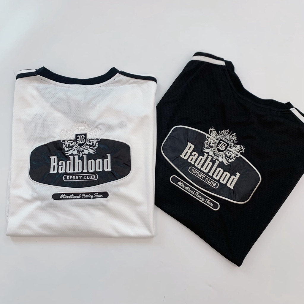 Áo Thun T-Shirt Tay Ngắn In Chữ Badblood Hàn Quốc Mùa Hè 2023