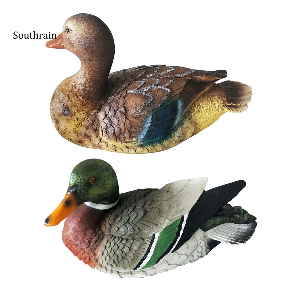 Tượng Vịt Mandarin Nghệ Thuật Bằng Resin Dành Cho Trang Trí Hồ Bơi