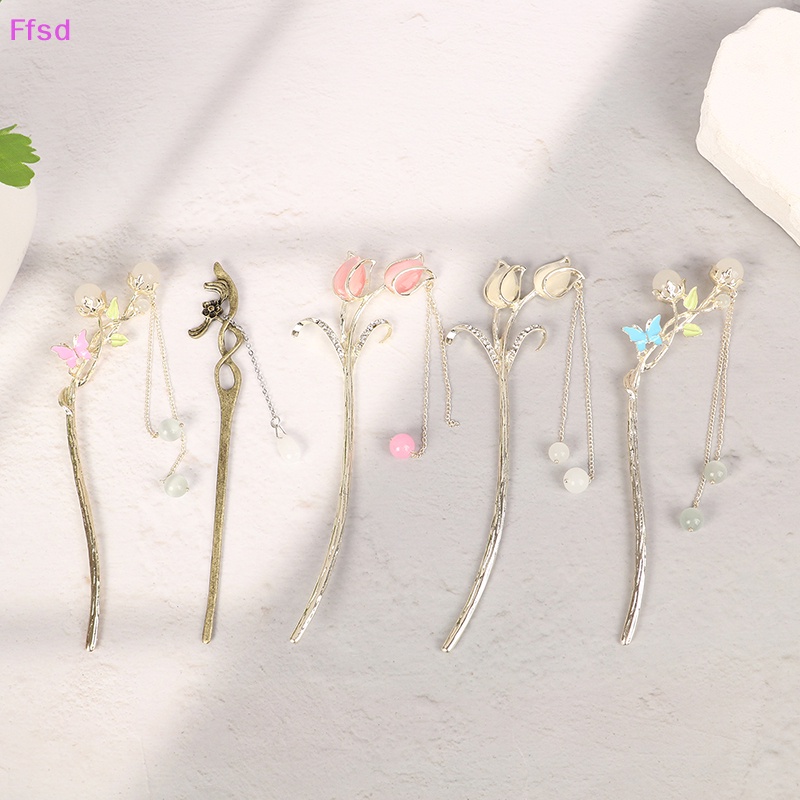 {Ffsd} Kẹp Tóc Đuôi Ngựa Đính Pha Lê Và Tua Rua Thời Trang Thanh Lịch * Bán Chạy Dành Cho Bạn Nữ