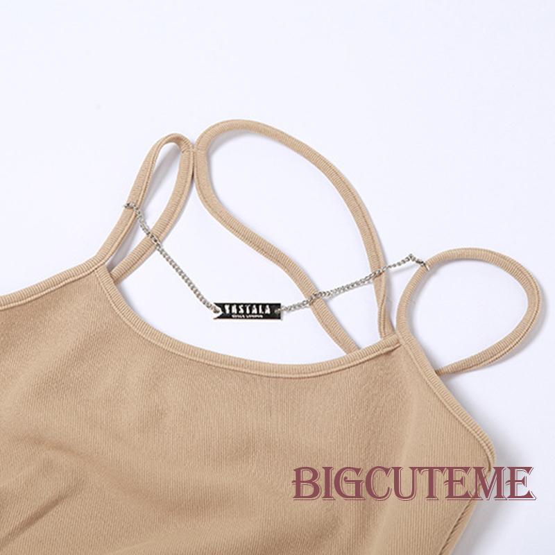 [] - Đầm Ngắn Ôm Dáng Không Tay Xẻ Tà Màu Trơn Cho Nữ