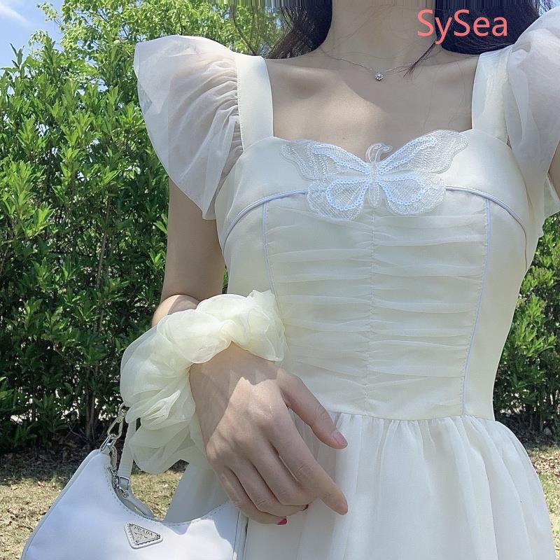 Đầm Cổ Vuông Dáng Ôm Thời Trang Mùa Hè Dành Cho Nữ